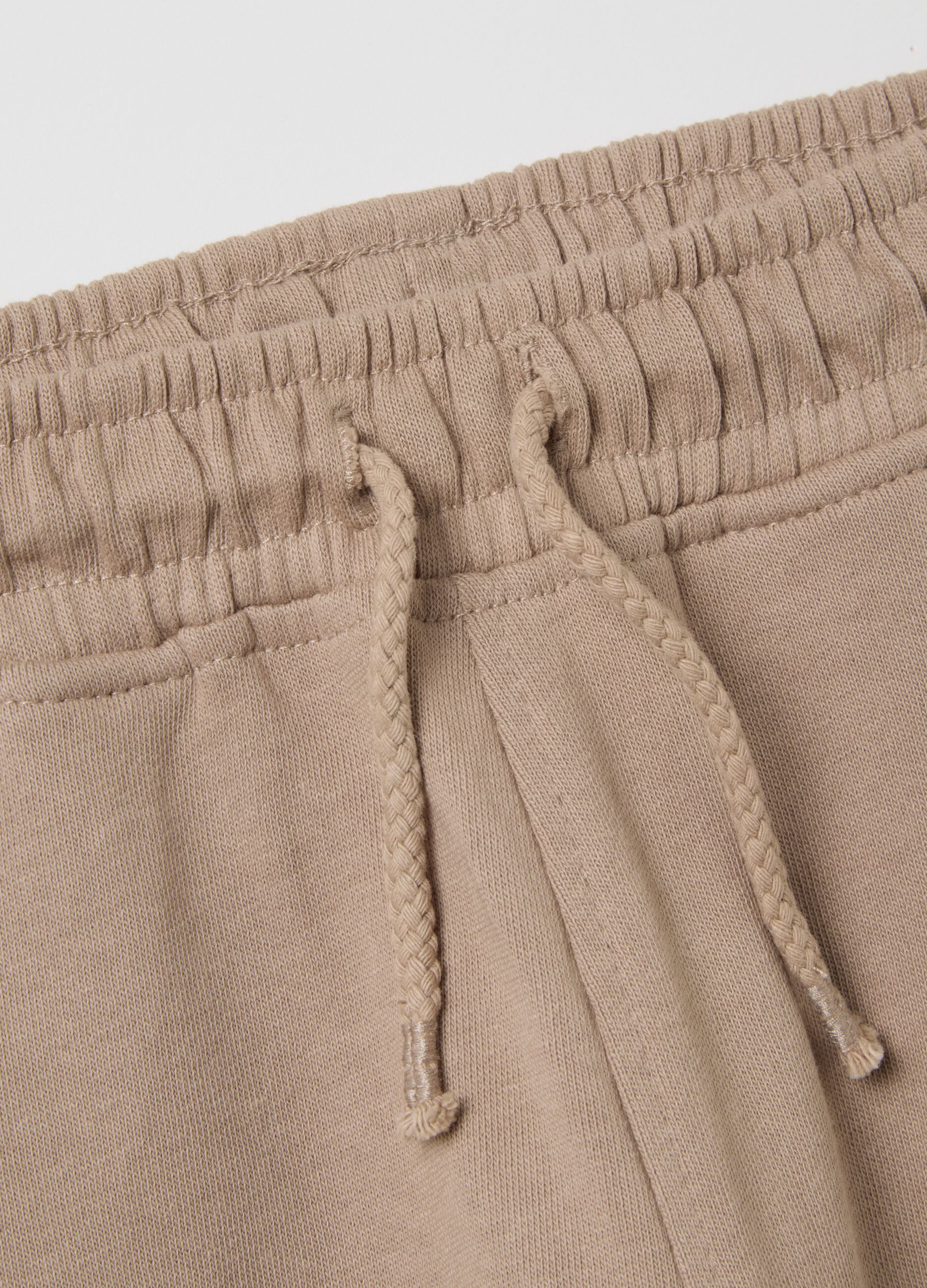 Children's trousers in pure cotton beige regular fit