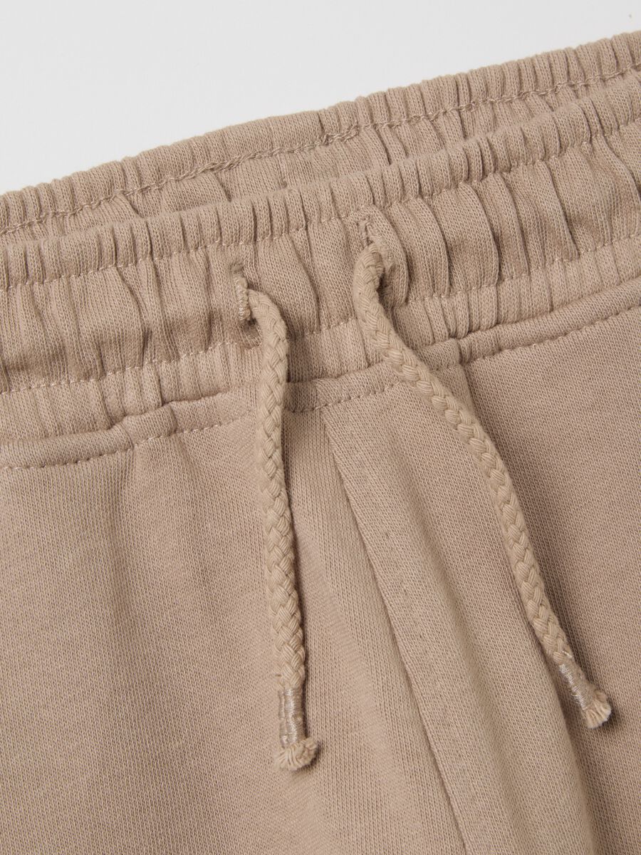 Children's trousers in pure cotton beige regular fit_2