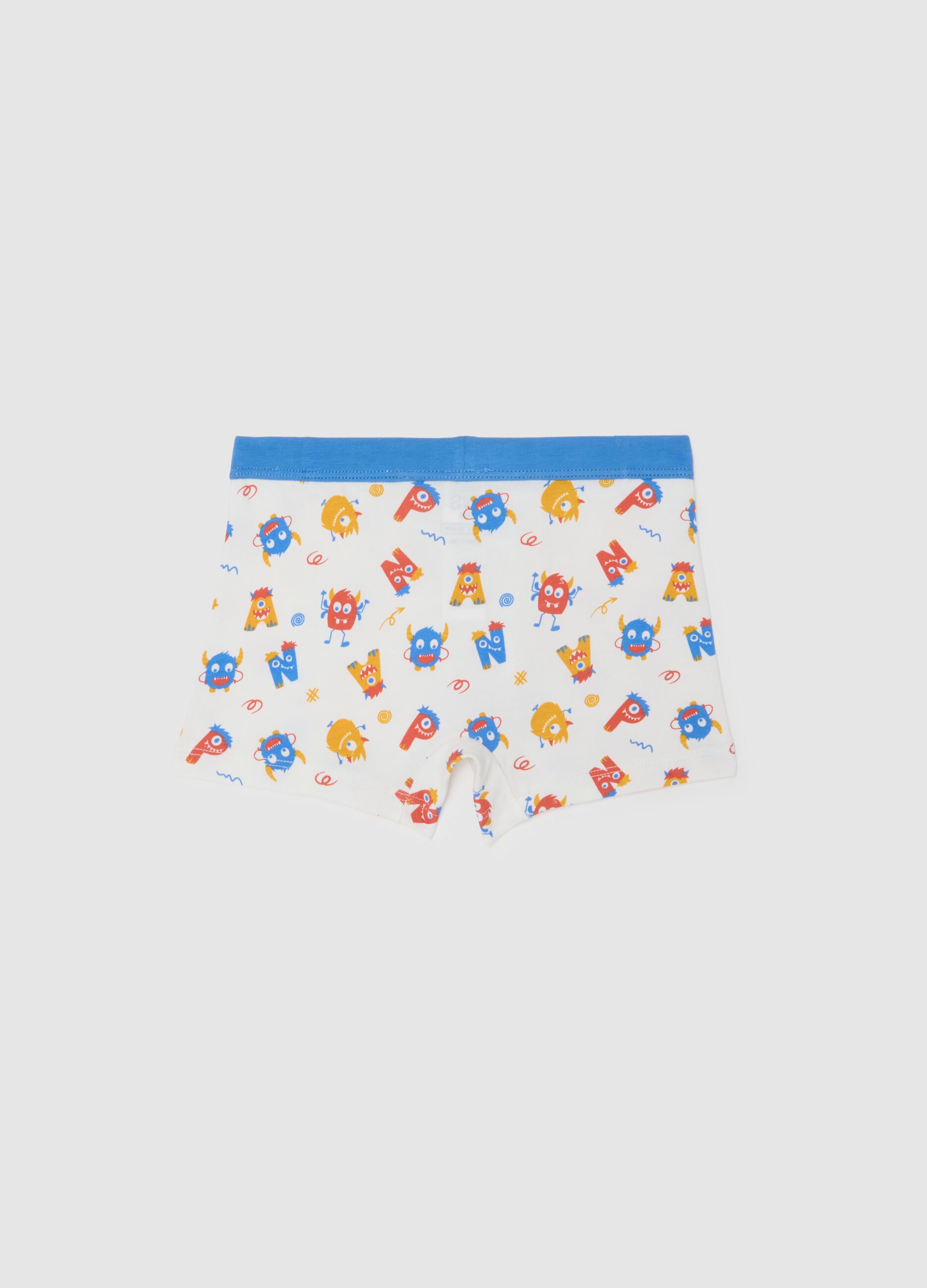 Children's multicolour cotton regular fit boxers