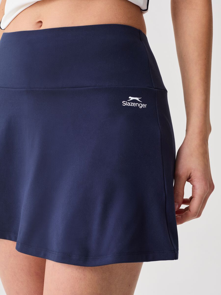 SLAZENGER blue sports skirt in stretch fabric_2