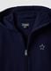 Blue pure organic cotton hooded sweatshirt with star for girls_5