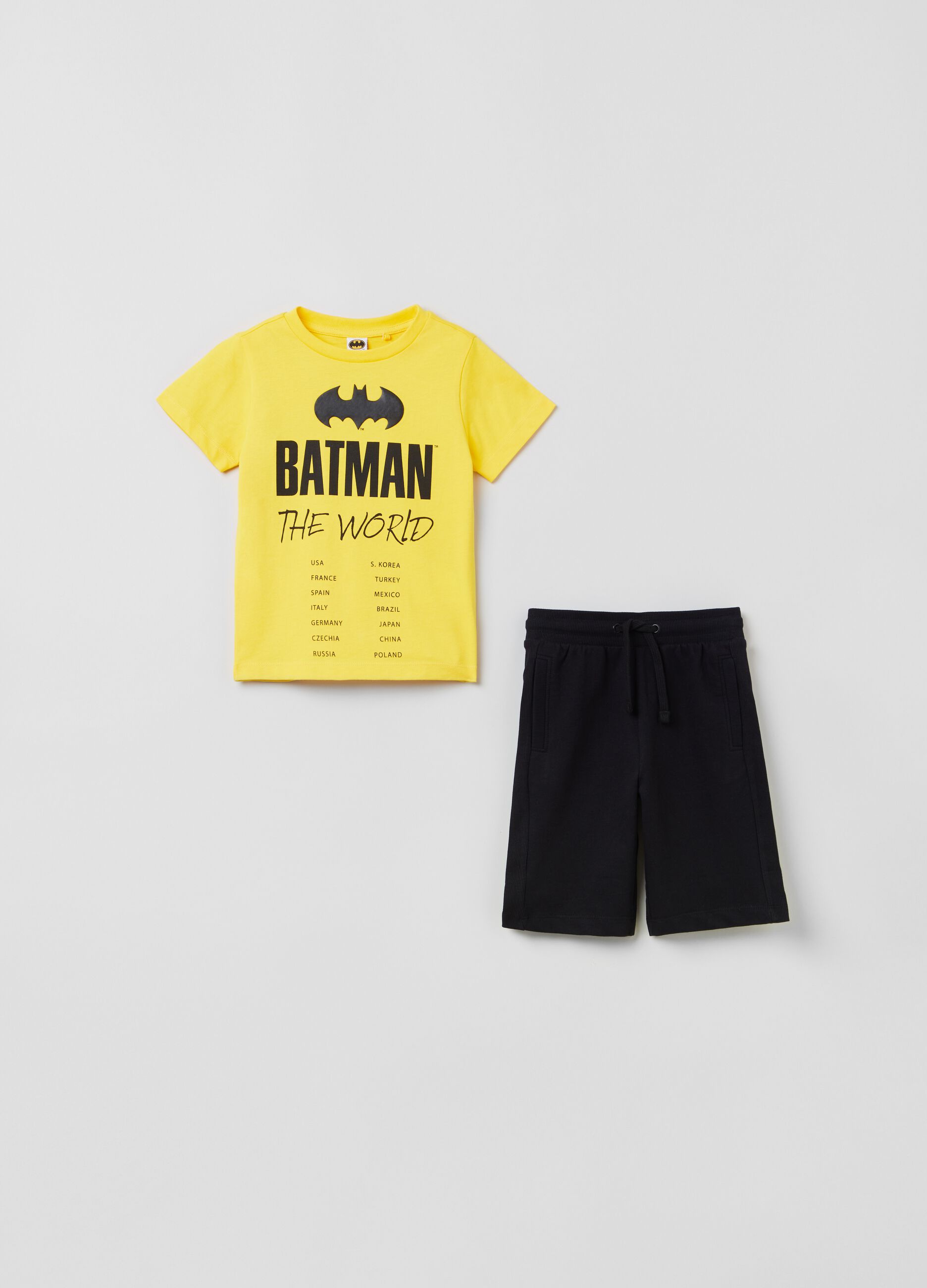 Jogging set in cotone stampa Batman