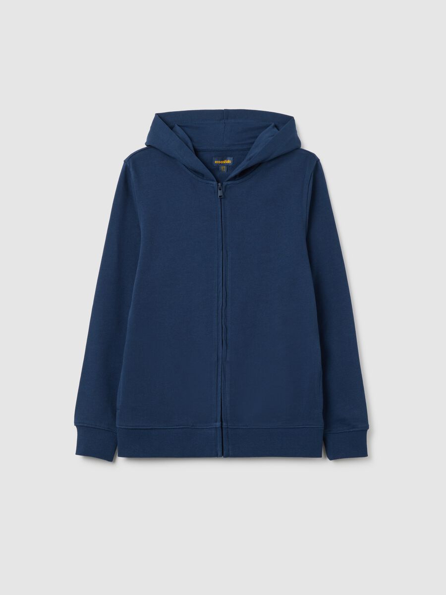 Boys' Blue Hoodie with Zip_0