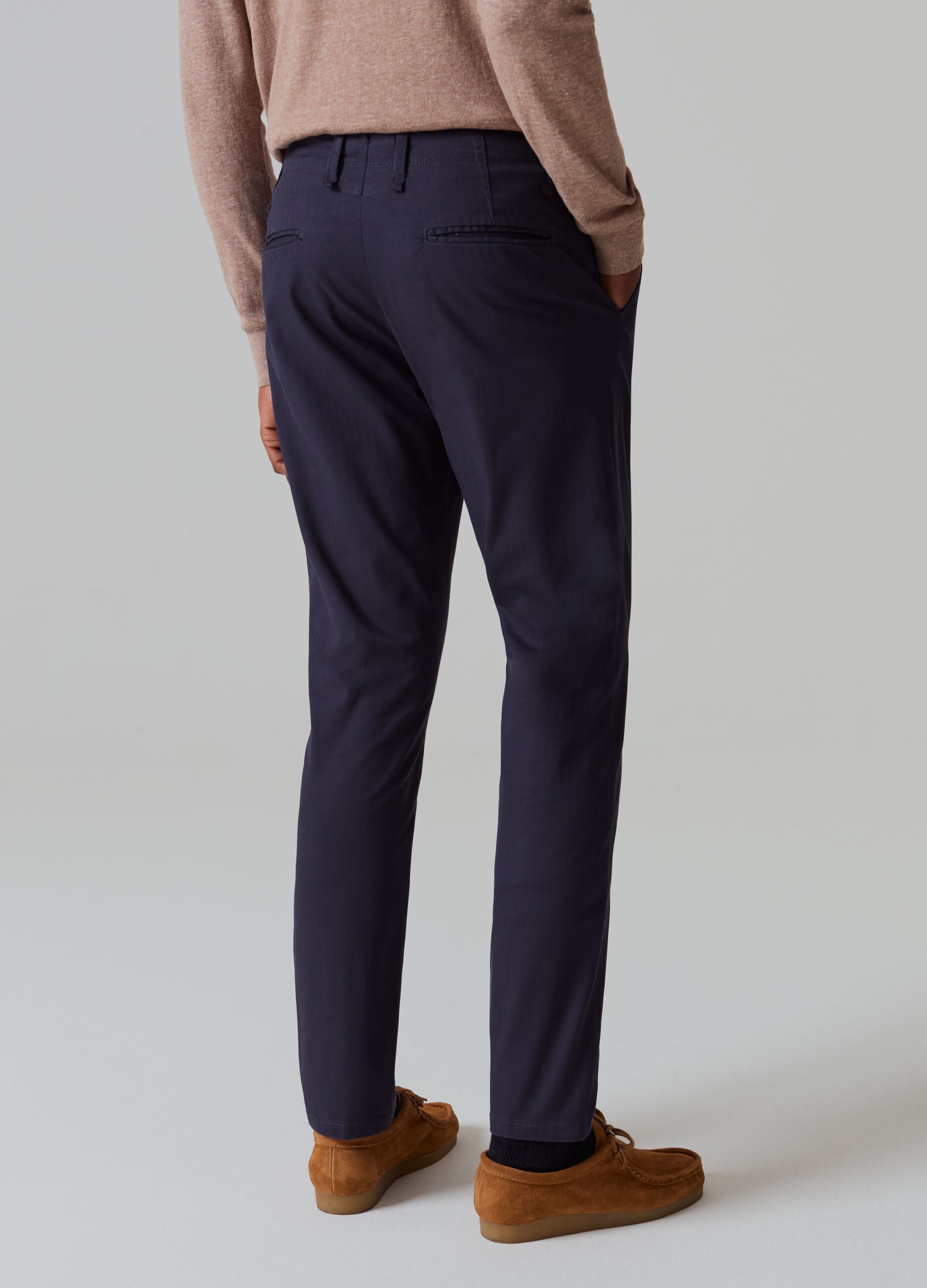 Pantalone chino slim fit in cotone stretch