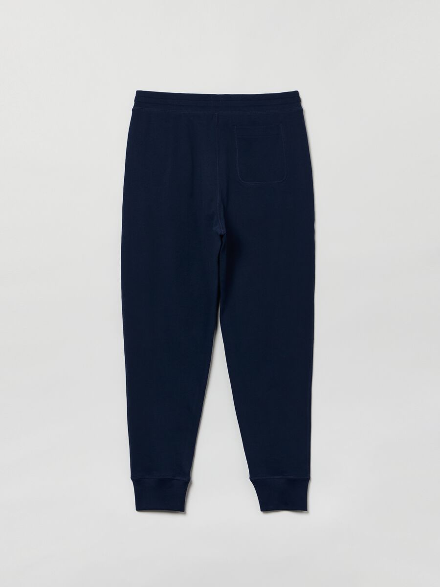 Joggers in French Terry con ricamo logo_1