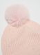 Pink Beanie with Pom Pom_1