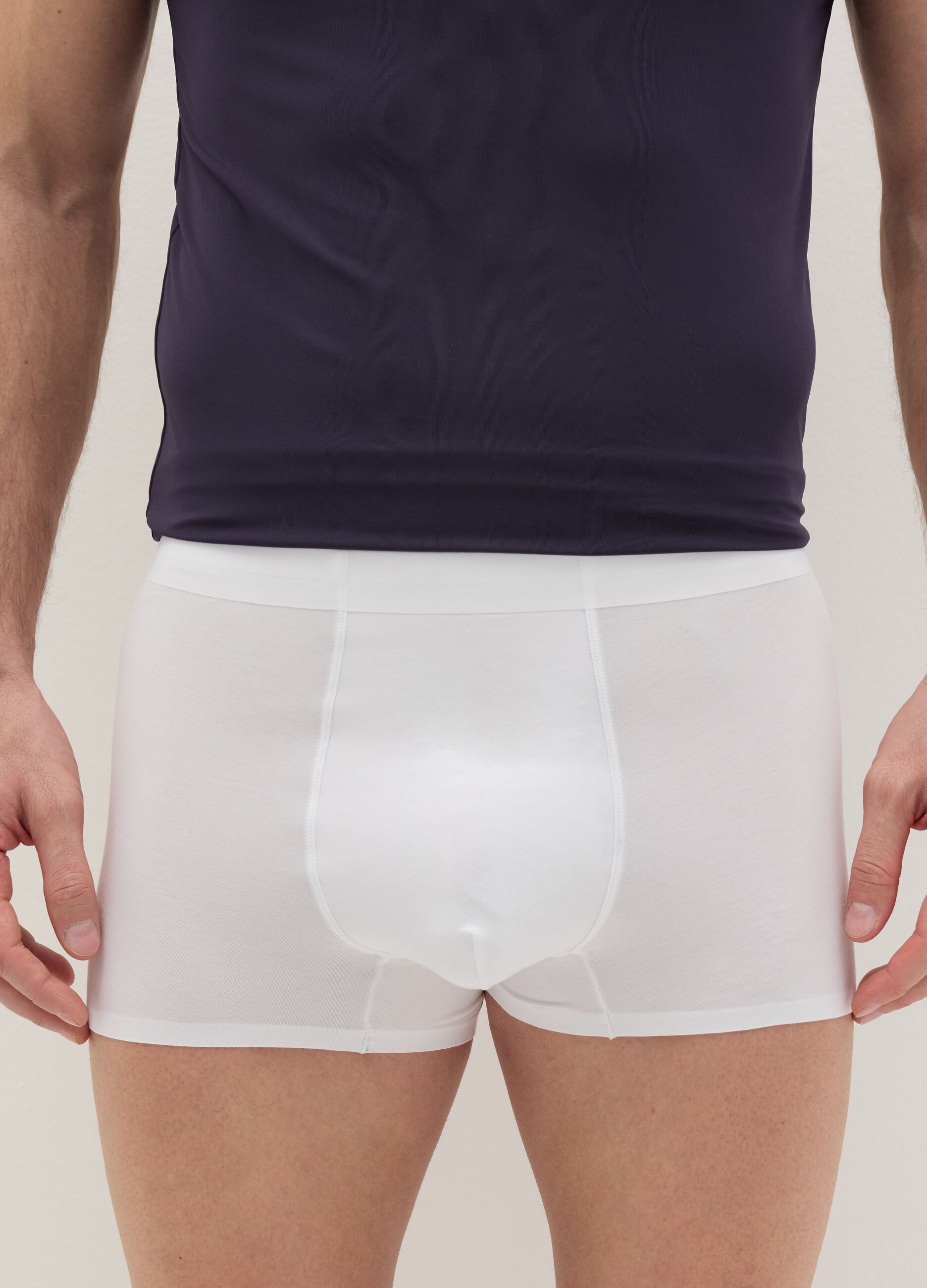 Two-pair pack midi boxer shorts in stretch modal