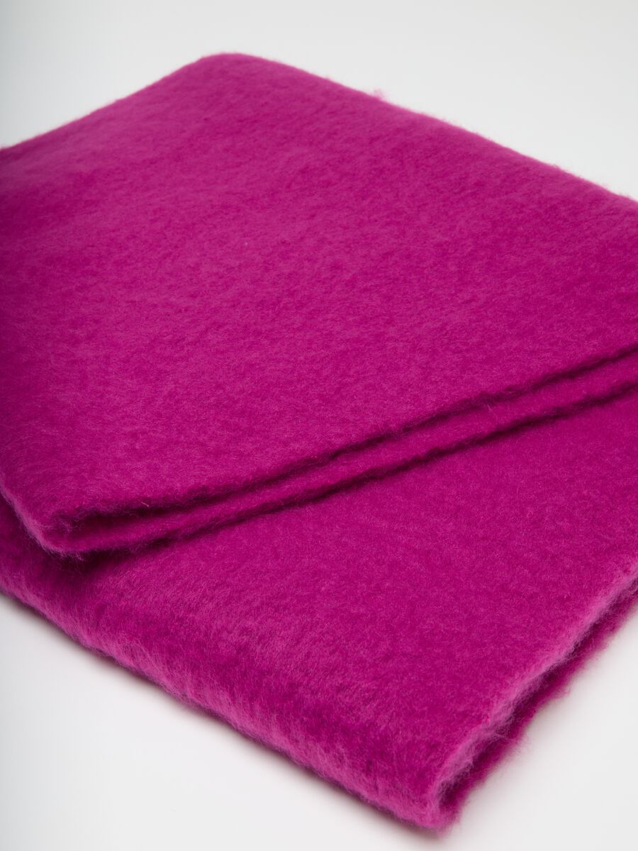 Purple Mixed Fabric Scarf_1