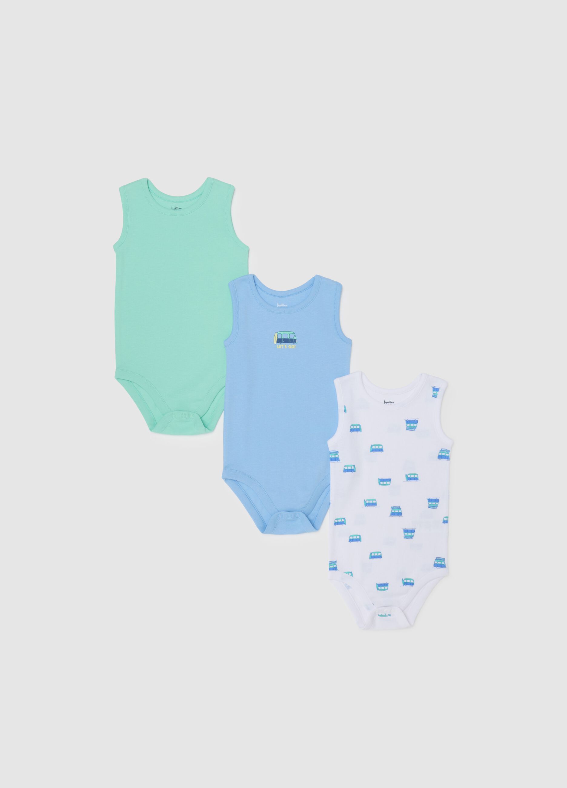 Multicolour pure cotton baby bodysuit