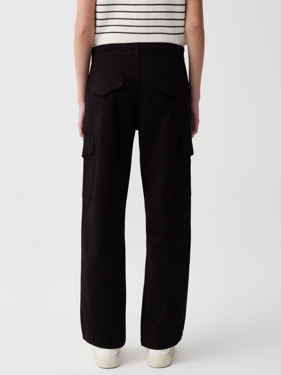 Cargo trousers in stretch cotton_2