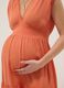 Orange Maternity Dress in Pure Viscose_3