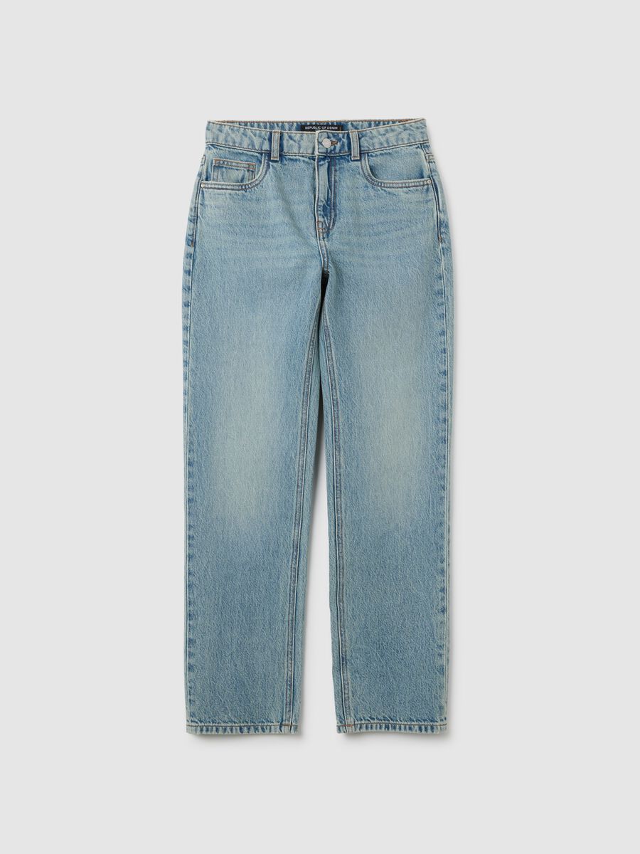 Jeans da donna in puro cotone denim regular fit_4