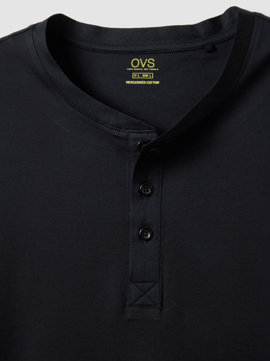 Black pure cotton regular-fit T-shirt_5