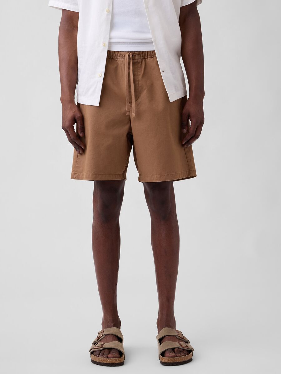 Stretch cotton shorts_1