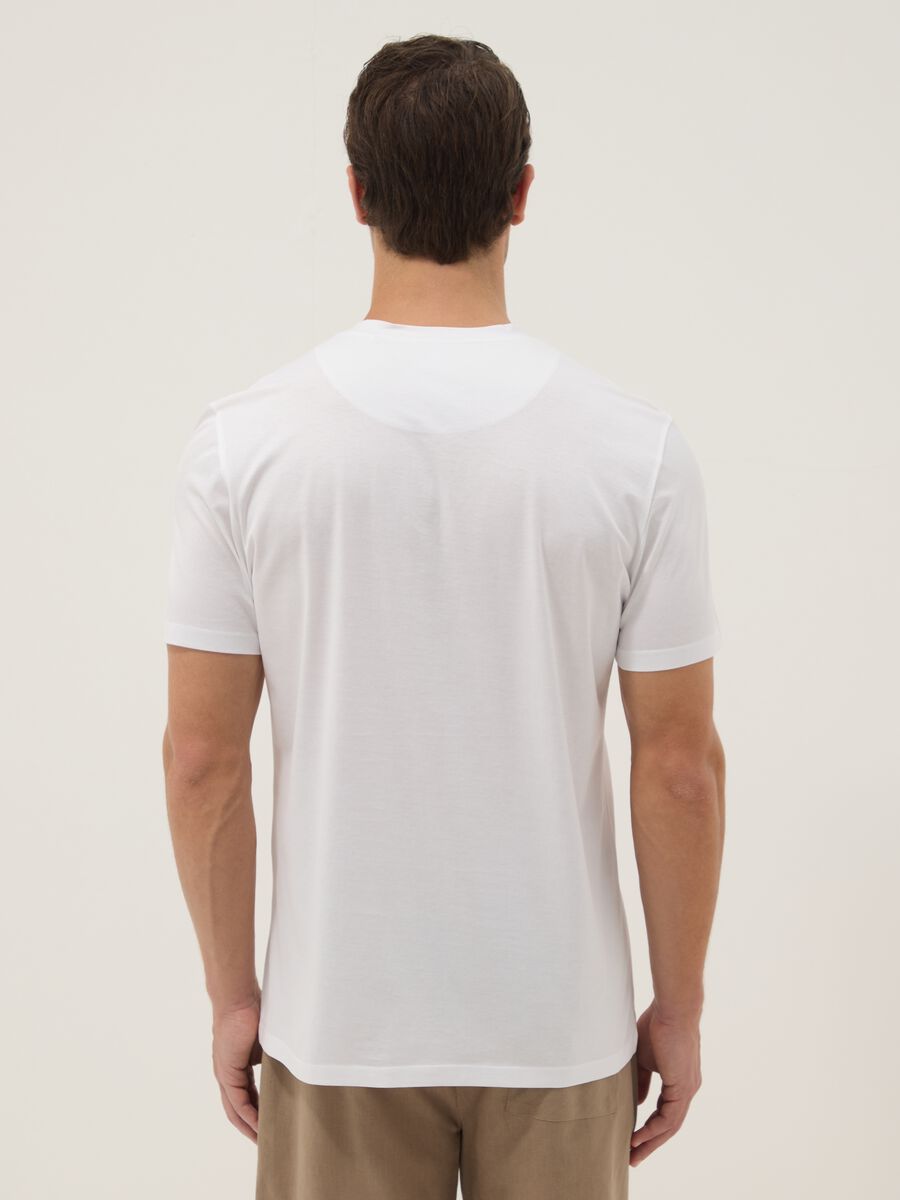 White pure cotton regular-fit T-shirt_3