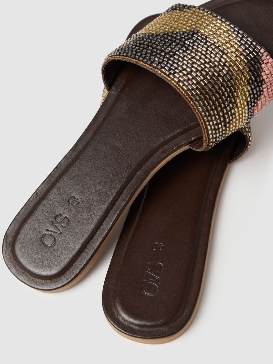 Women's multicoloured mesh sandals with rhinestones_2
