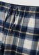 Blue and white checked pyjamas in pure organic cotton_2