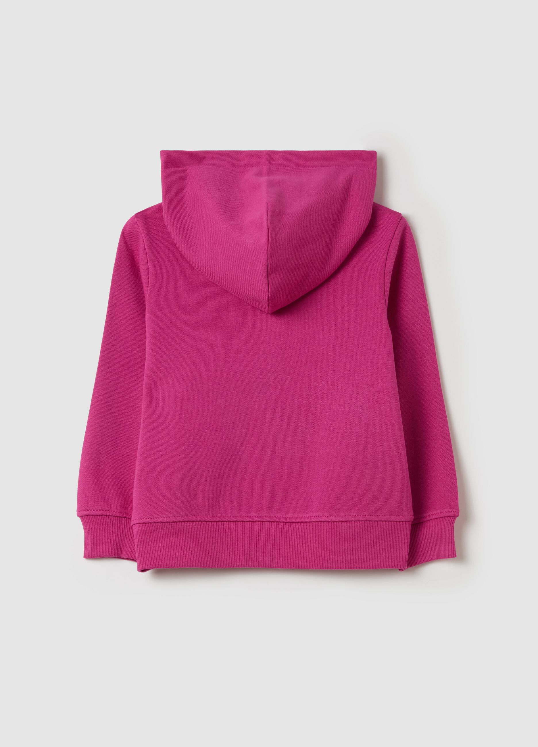 French terry full-zip hoodie