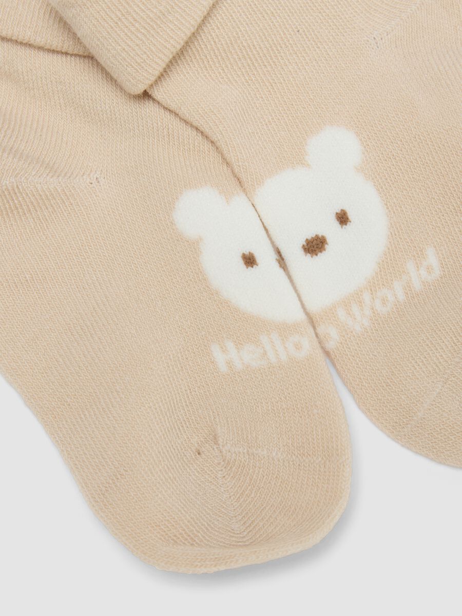 Bipack calzini corti in misto cotone organico multicolor da neonato_2