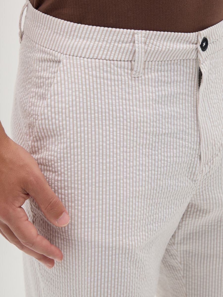 Men's multicolor regular fit stretch cotton Bermuda shorts_2