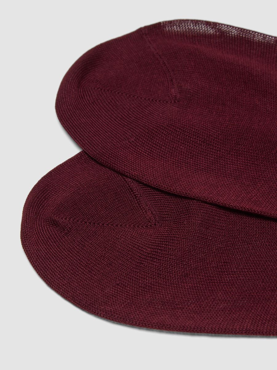 Calze lunghe rosse in puro cotone_1