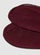 Red long socks in pure cotton_1