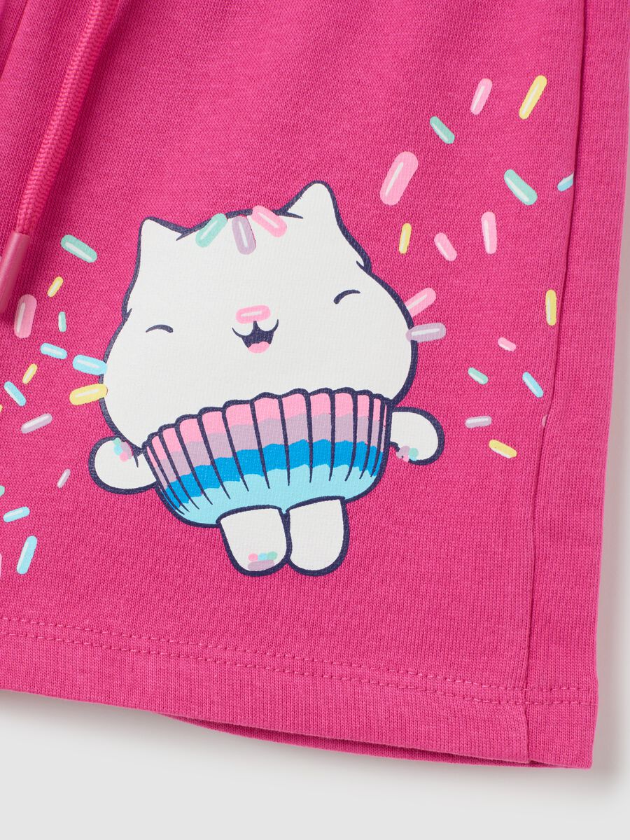Girls' pink pure cotton shorts with regular fit_3