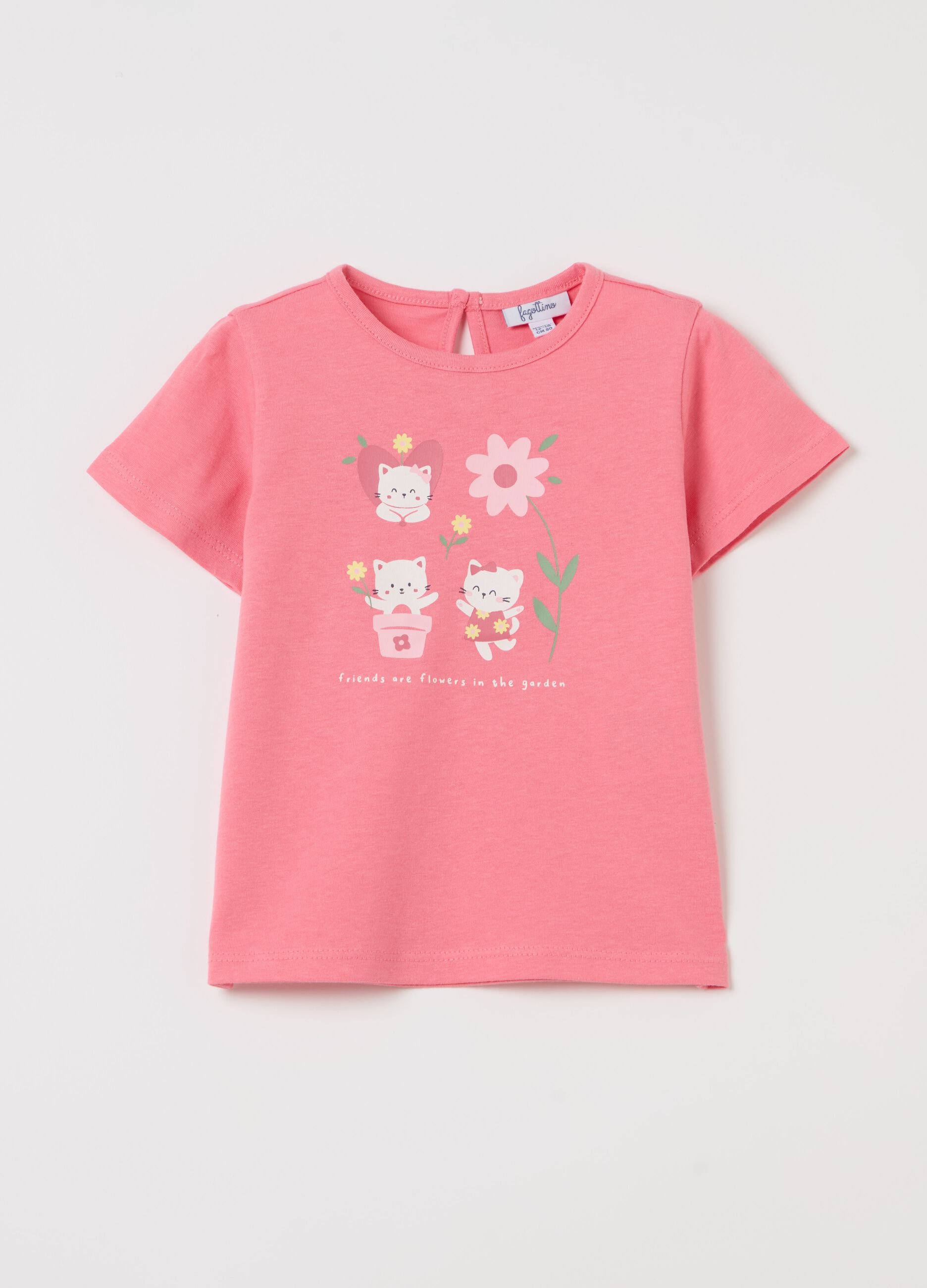 Cotton T-shirt with print