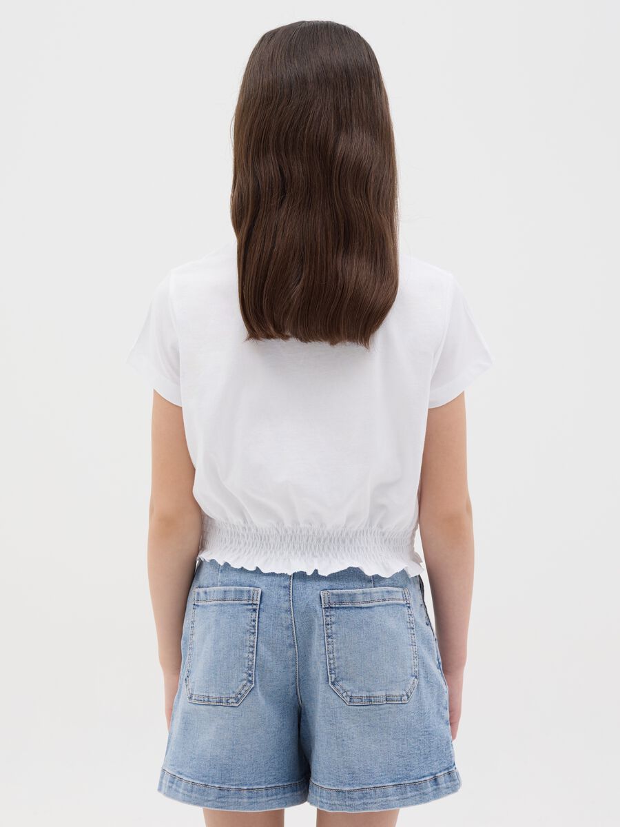 Cotton T-shirt with elastic base_1