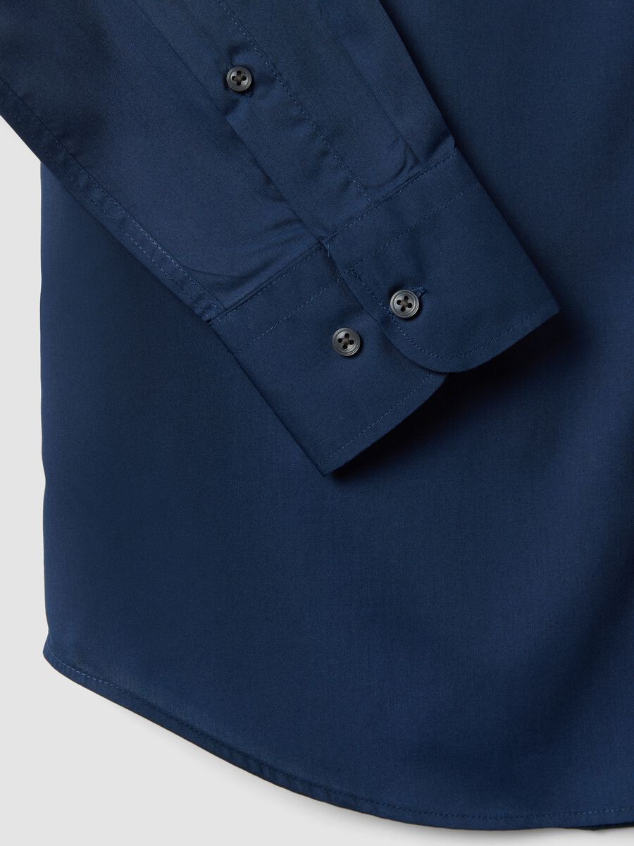 Camicia blu regular fit con collo button-down easy iron_6
