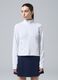 White ALTAVIA COURT full-zip sweatshirt in stretch technical fabric_1