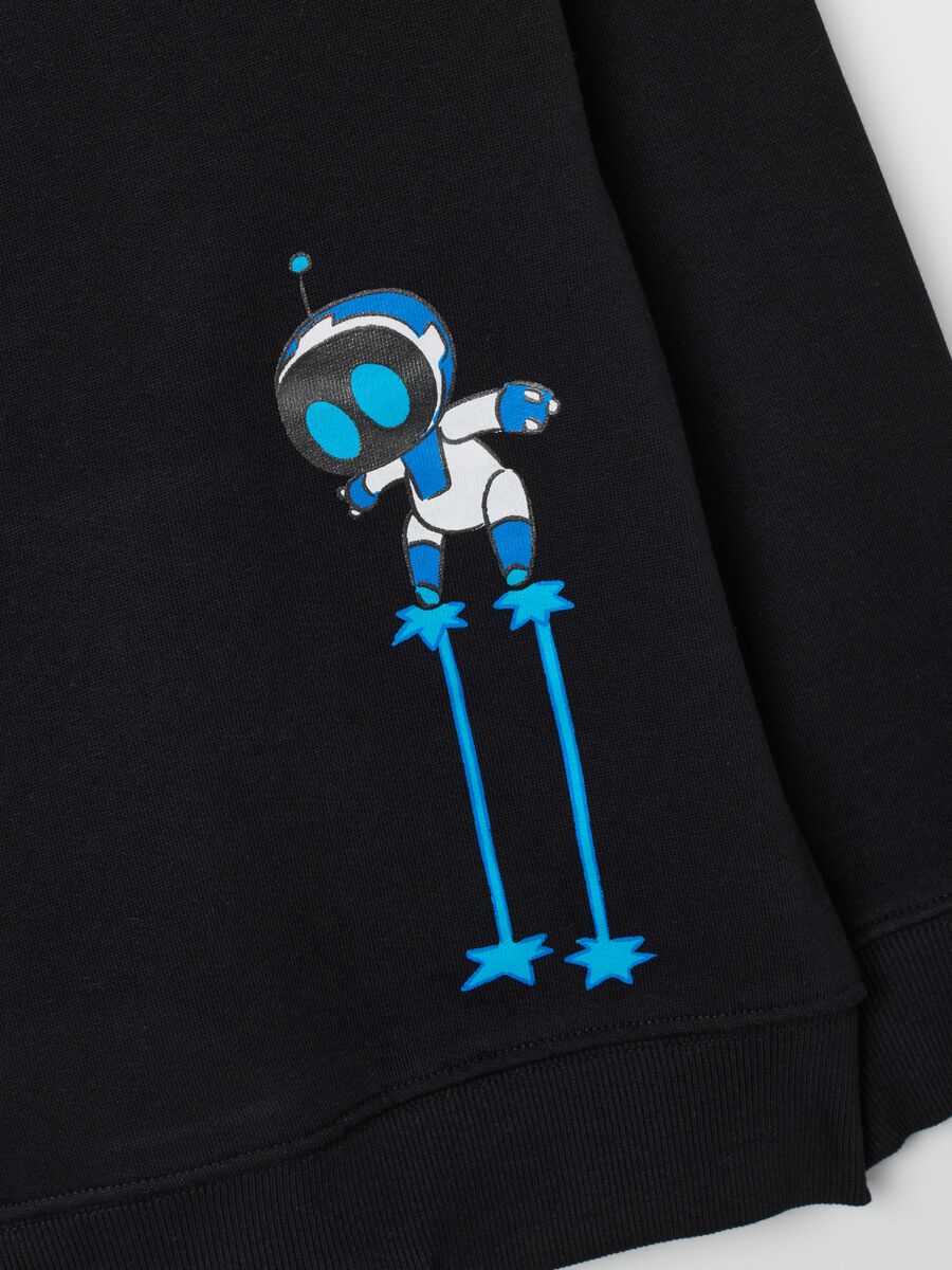 Kids' black pure cotton oversized fit hoodie_3