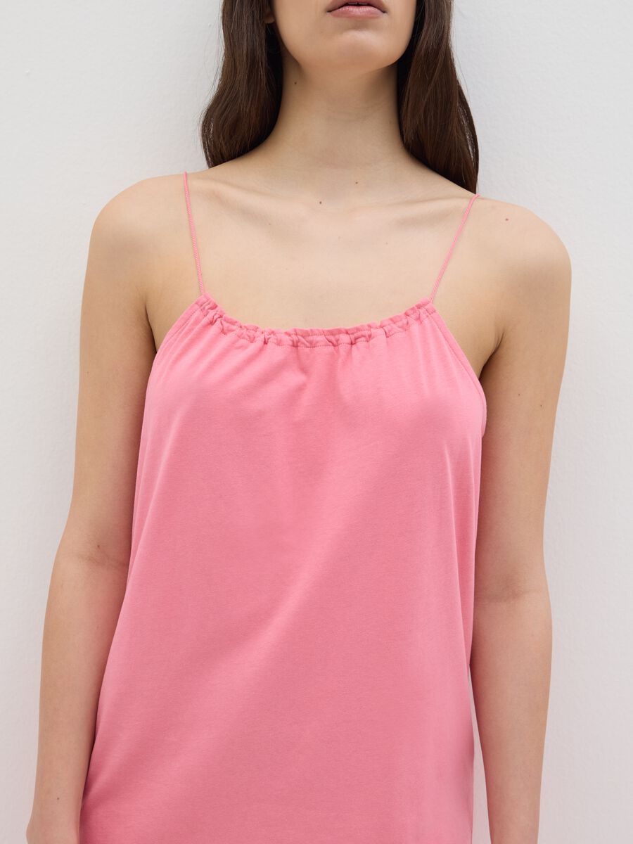 Women's Pink Summer Dress in Pure Cotton_3