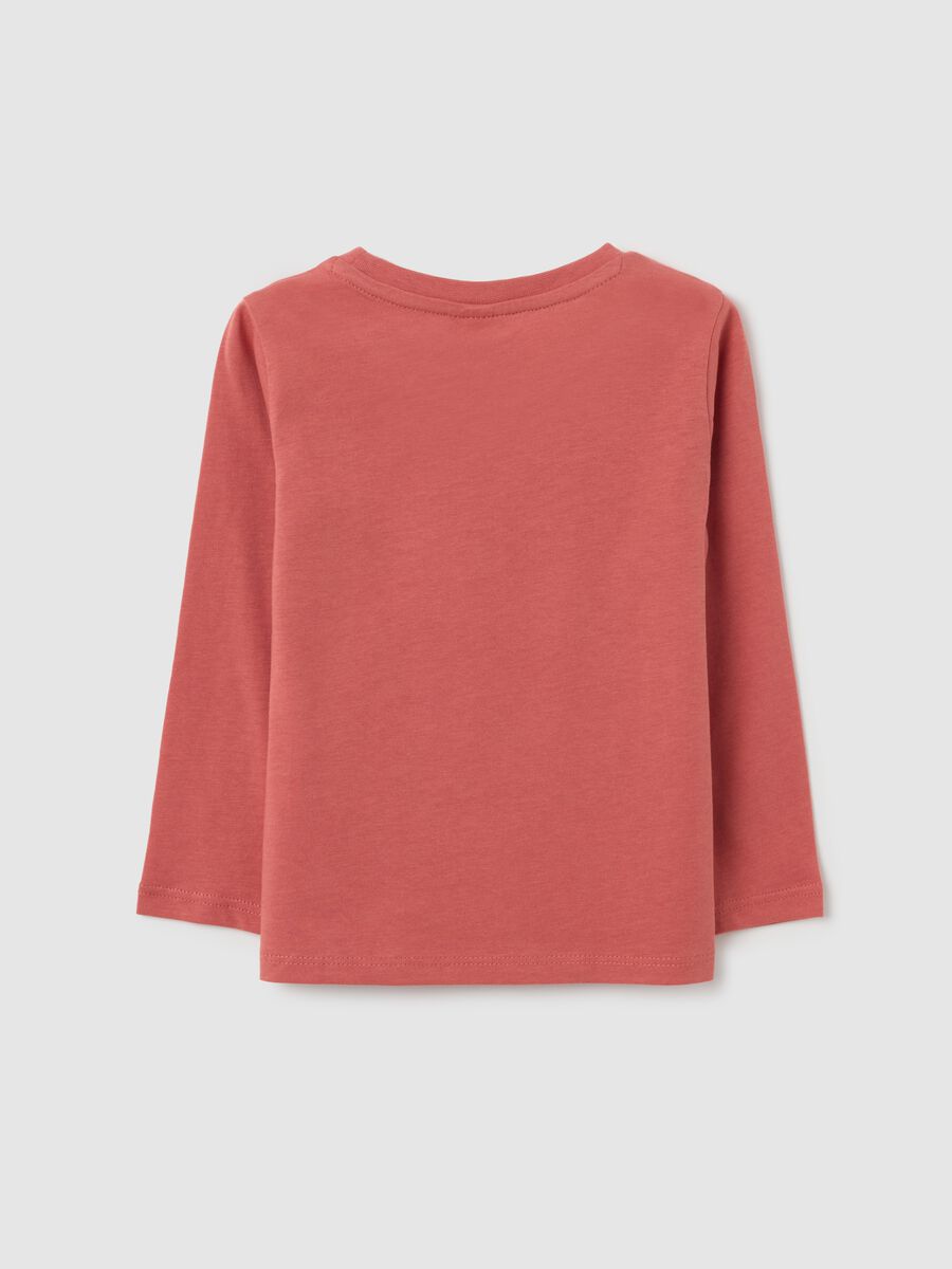 Pink Long-Sleeved Cotton T-Shirt_1