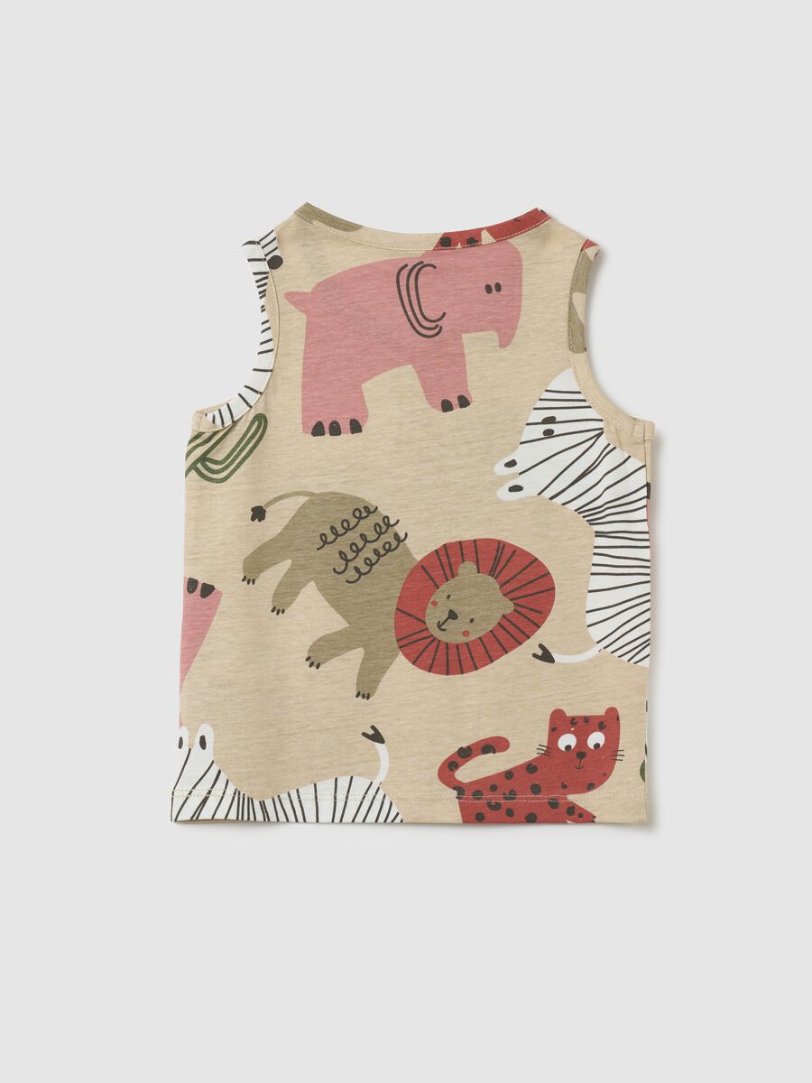 Baby cotton sleeveless multicolour regular fit shirt_1