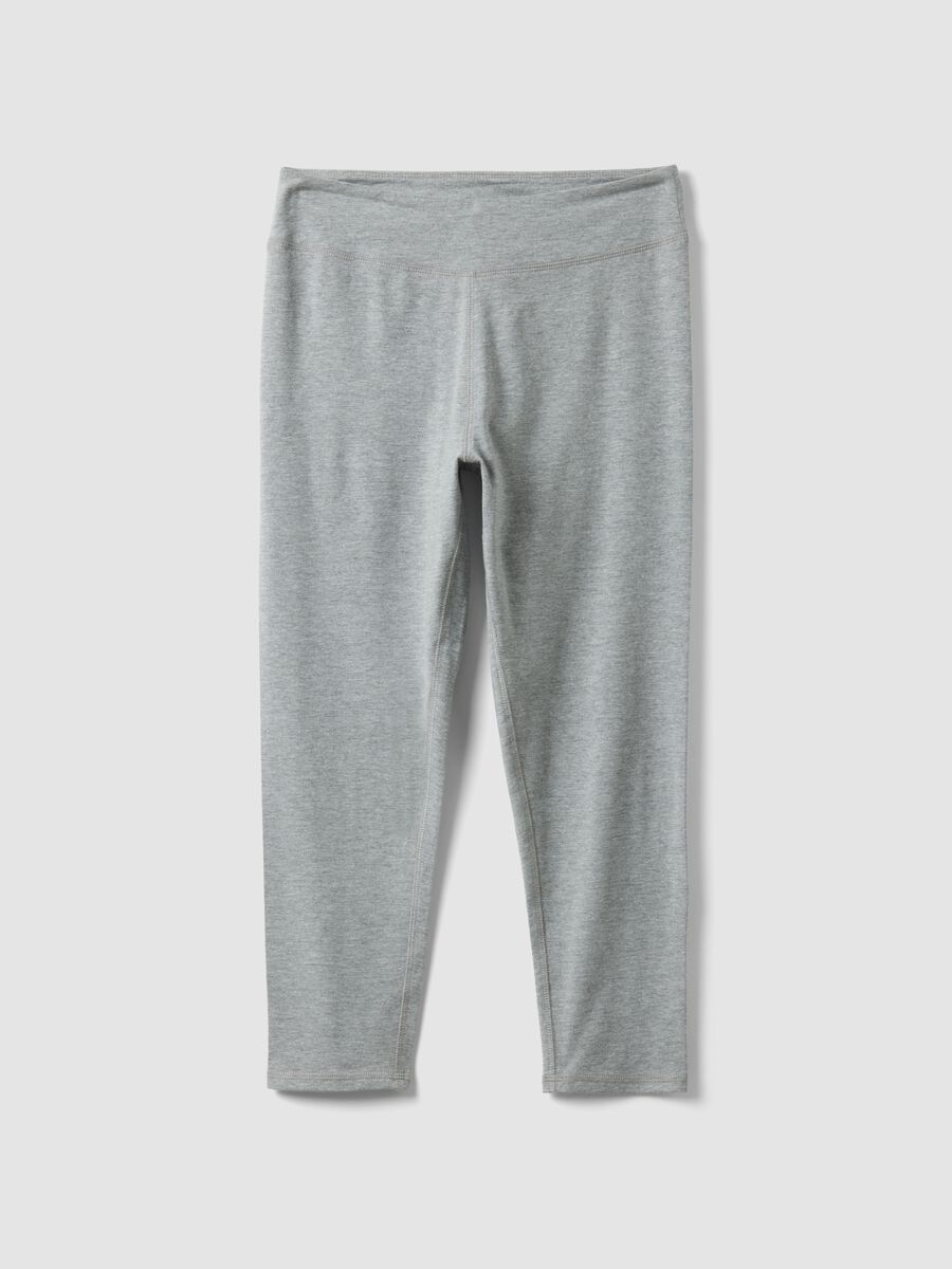 Skinny-fit grey stretch cotton leggings_4