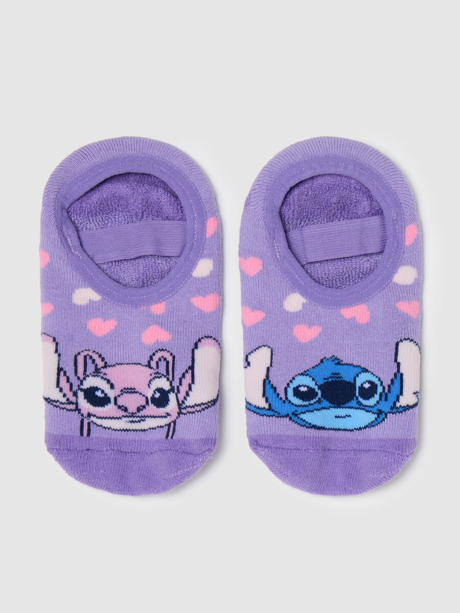 B.Angel slipper socks with Angel & Stitch design_0