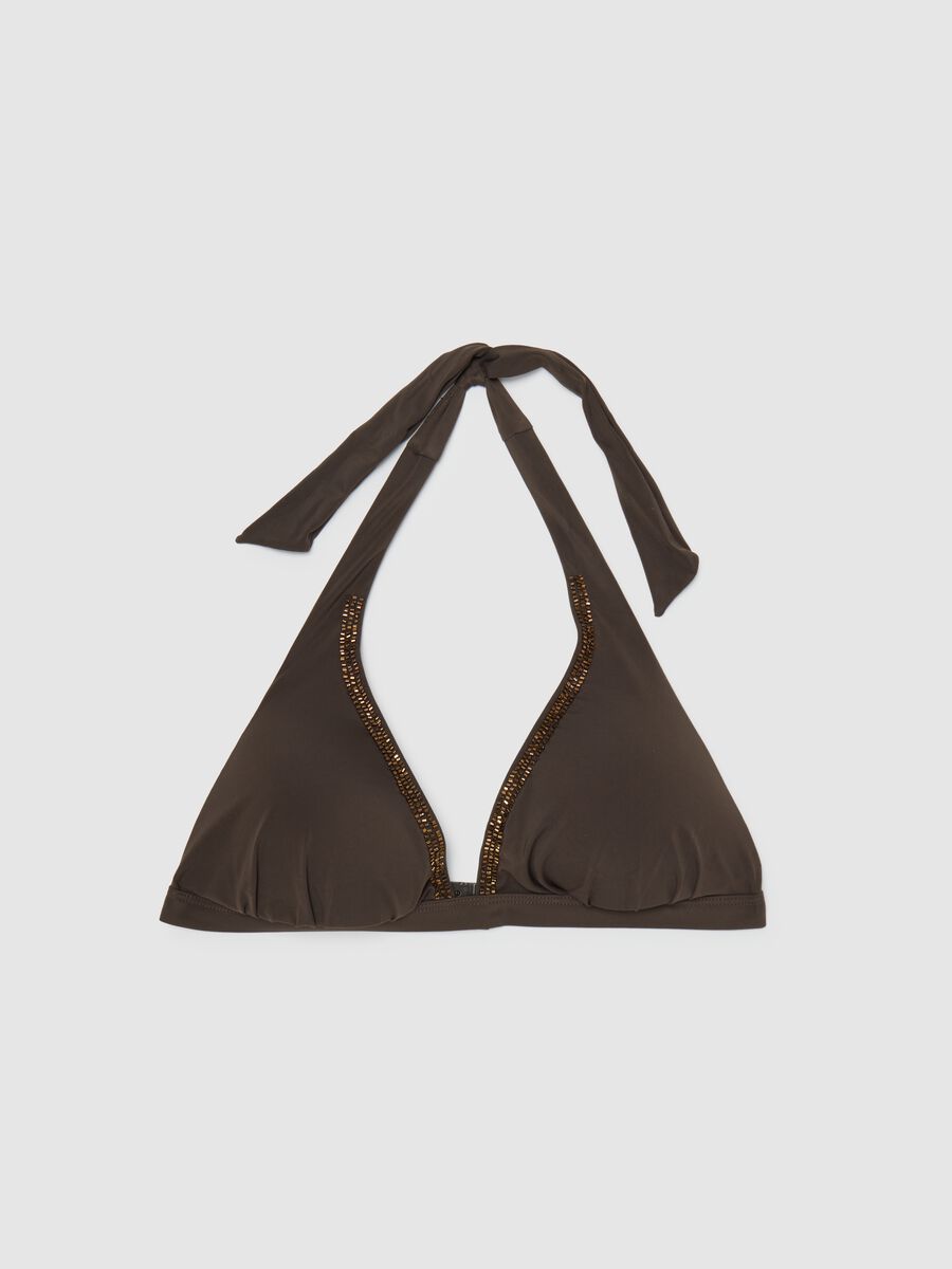 Women's Stretch Blend Brown Bikini_4