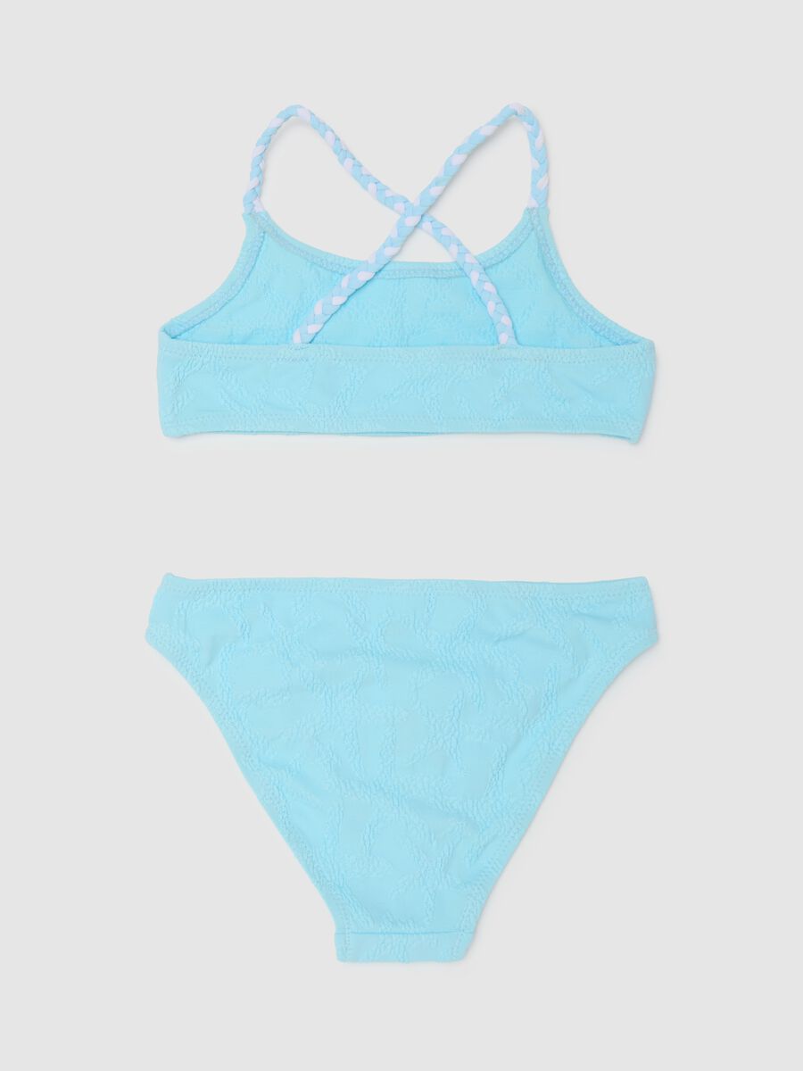 Blue Stretch Blend Children's Bikini_1