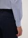 Light blue cotton-blend checked easy-iron regular-fit shirt_3
