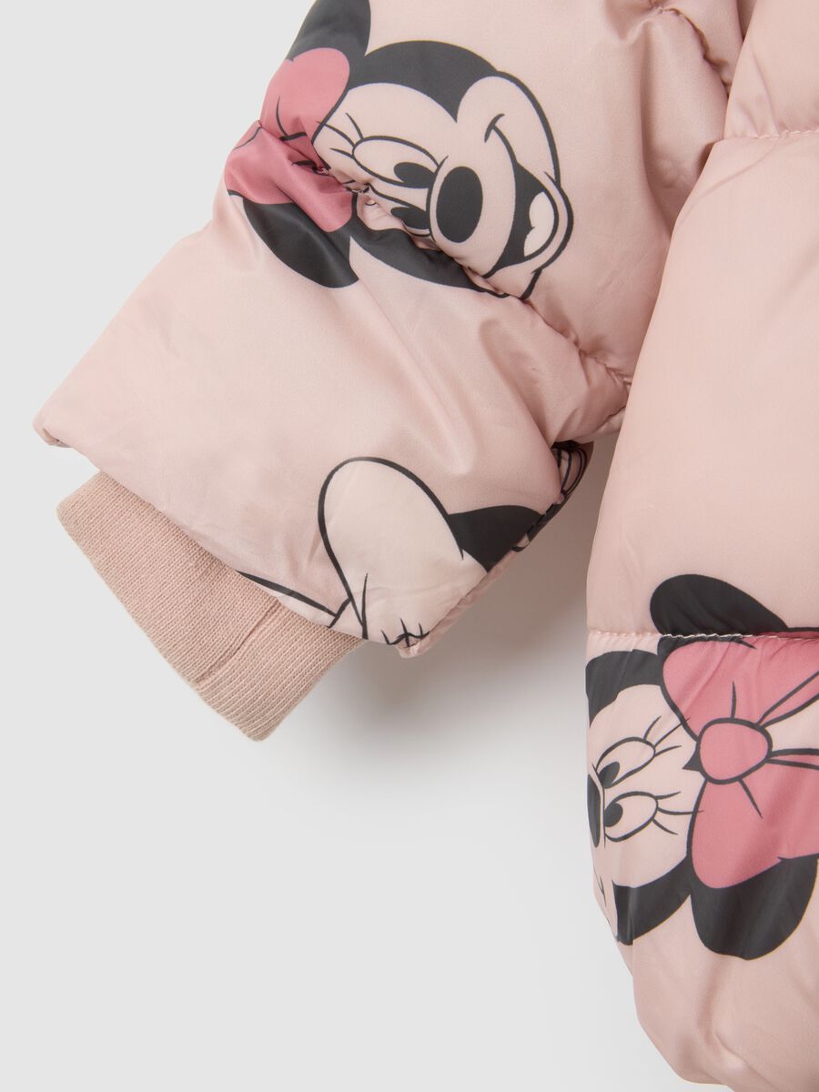 Giacca imbottita rosa da neonata con stampa Minnie_3
