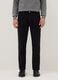 Regular fit black pure cotton trousers_1