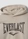 Beige cotton-blend hoodie with logo for boys_1