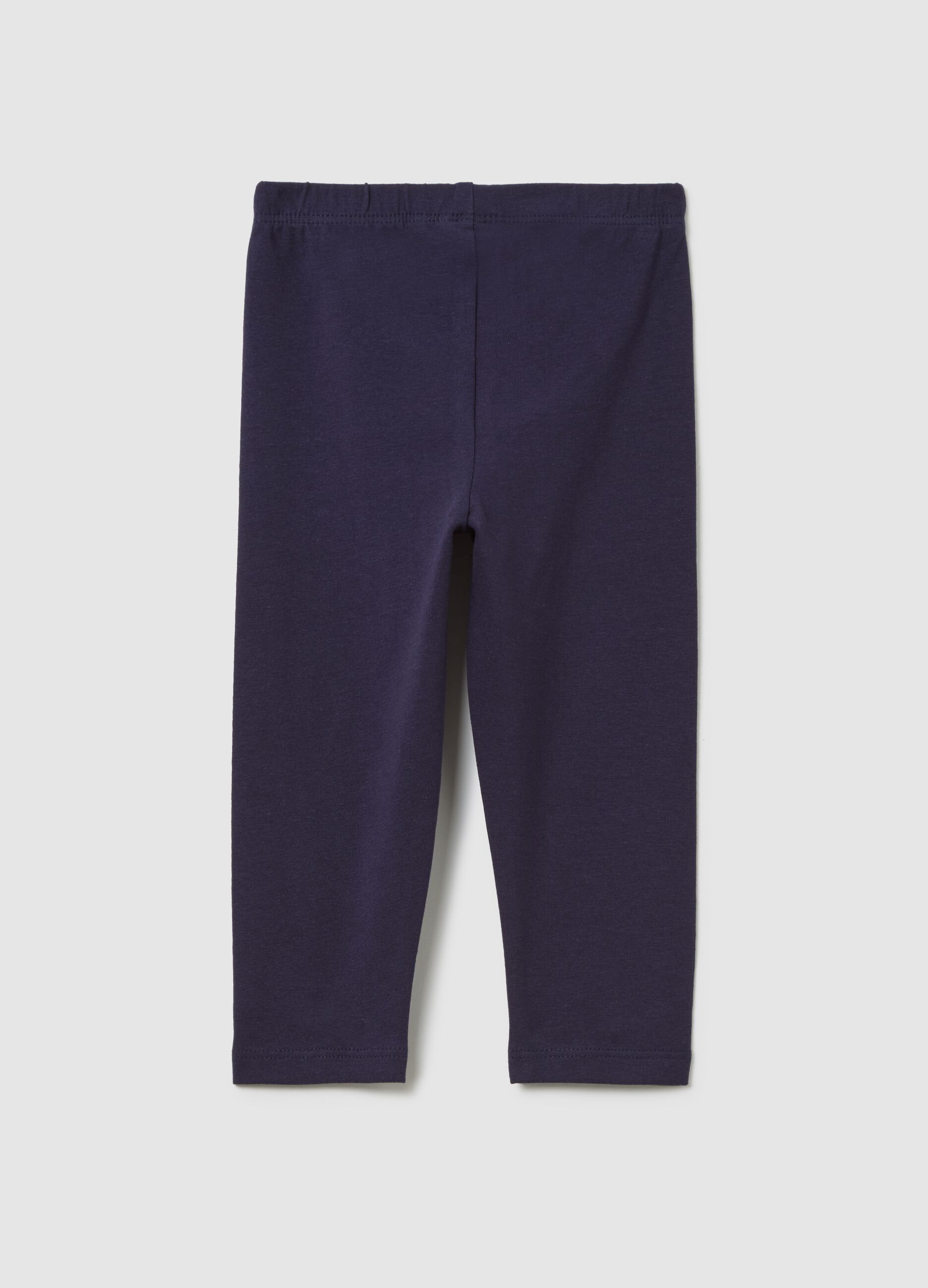 Leggings blu in tessuto elasticizzato