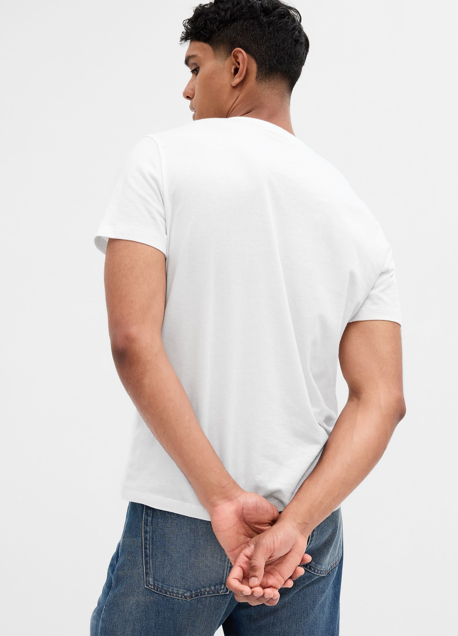 T-shirt in cotone con stampa logo