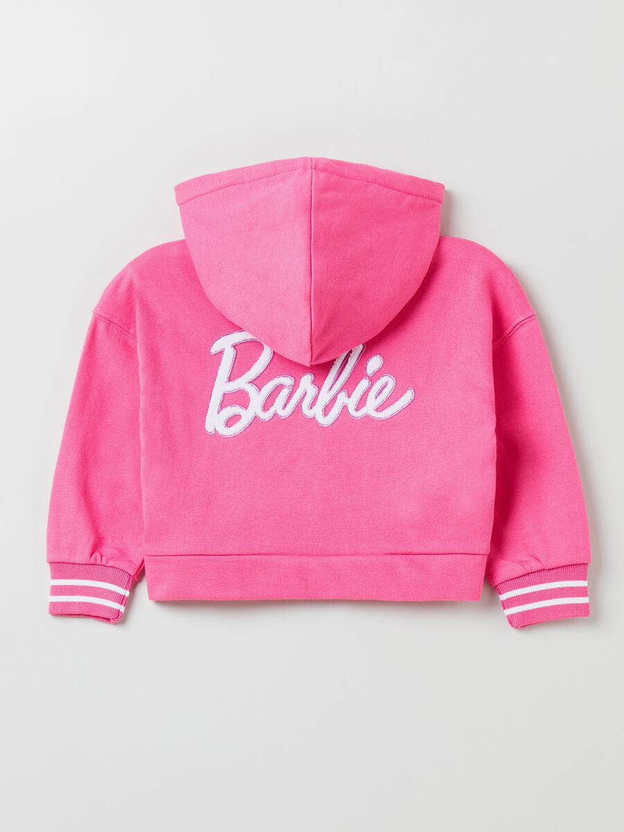 Full-zip in cotone con cappuccio Barbie™_1