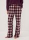 Multicolour checked organic cotton pyjama bottoms_1