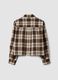 Camicia marrone a quadri in flanella di puro cotone regular fit_6
