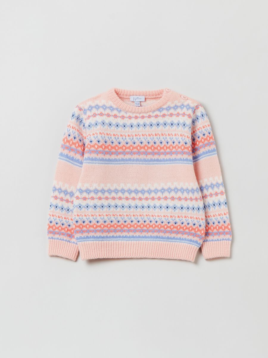 Pullover con disegno geometrico_0