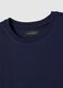 Blue pure cotton regular fit T-shirt_5